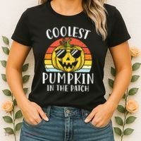 Coolest Pumpkin In The Patch Toddle Kids Boy Halloween Women's T-Shirt thumb 2