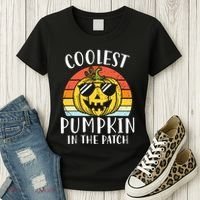 Coolest Pumpkin In The Patch Toddle Kids Boy Halloween Women's T-Shirt thumb 3