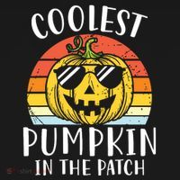 Coolest Pumpkin In The Patch Toddle Kids Boy Halloween Women's T-Shirt thumb 6