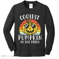 Coolest Pumpkin In The Patch Toddle Kids Boy Halloween Kids Long Sleeve Shirt thumb 0