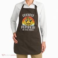 Coolest Pumpkin In The Patch Toddle Kids Boy Halloween Apron thumb 2