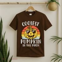 Coolest Pumpkin In The Patch Toddle Kids Boy Halloween T-Shirt thumb 2