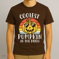 Coolest Pumpkin In The Patch Toddle Kids Boy Halloween T-Shirt thumb 3