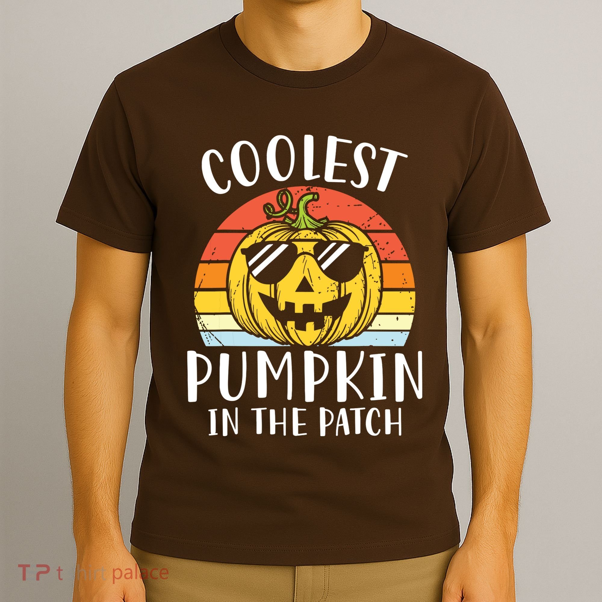 Coolest Pumpkin In The Patch Toddle Kids Boy Halloween T-Shirt