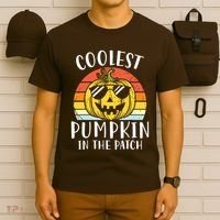 Coolest Pumpkin In The Patch Toddle Kids Boy Halloween T-Shirt thumb 6