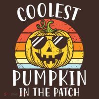 Coolest Pumpkin In The Patch Toddle Kids Boy Halloween Coaster thumb 2