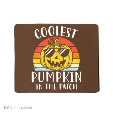Coolest Pumpkin In The Patch Toddle Kids Boy Halloween Mousepad