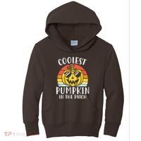 Coolest Pumpkin In The Patch Toddle Kids Boy Halloween Kids Hoodie thumb 0
