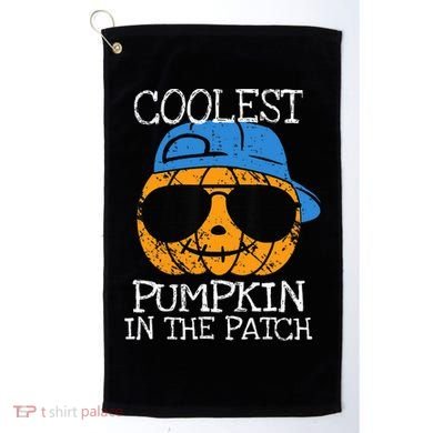 Coolest Pumpkin In The Patch Halloween Golf Towel