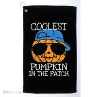 Coolest Pumpkin In The Patch Halloween Golf Towel thumb 0