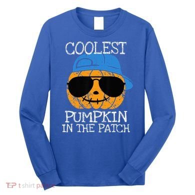 Coolest Pumpkin In The Patch Halloween Long Sleeve Shirt