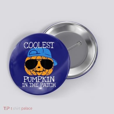 Coolest Pumpkin In The Patch Halloween Button