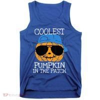 Coolest Pumpkin In The Patch Halloween Tank Top thumb 0