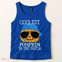 Coolest Pumpkin In The Patch Halloween Tank Top thumb 2