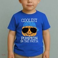 Coolest Pumpkin In The Patch Halloween Toddler T-Shirt thumb 2