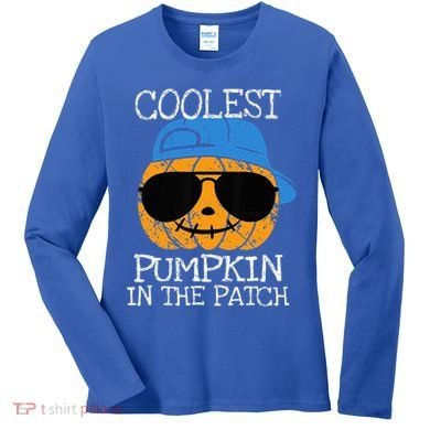 Coolest Pumpkin In The Patch Halloween Women's Long Sleeve Shirt