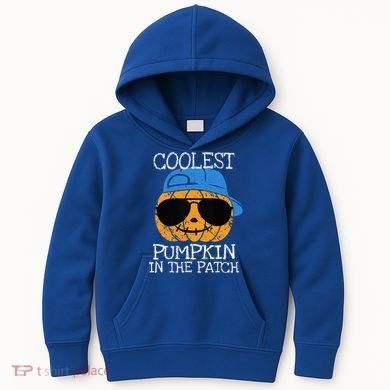 Coolest Pumpkin In The Patch Halloween Kids Hoodie