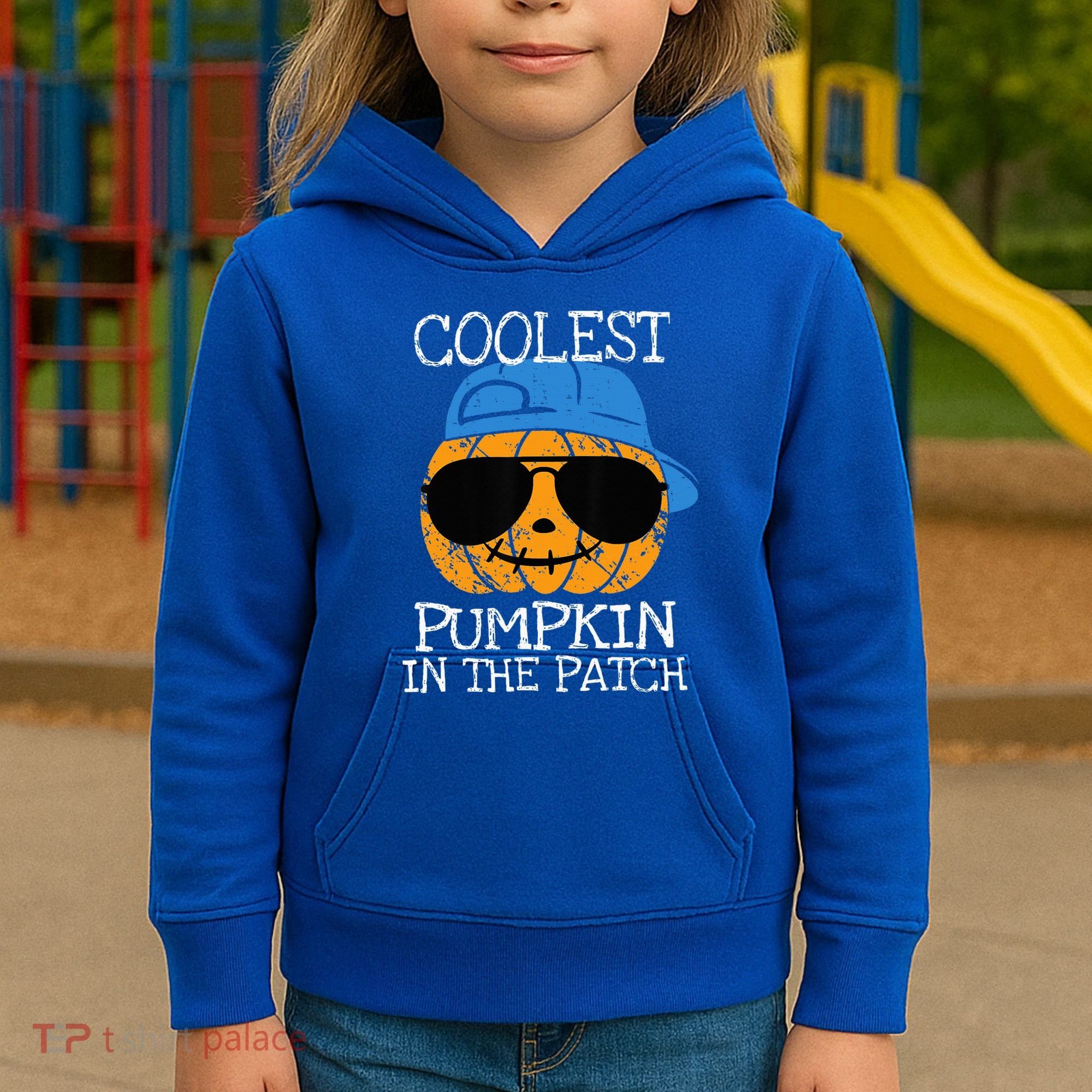 Coolest Pumpkin In The Patch Halloween Kids Hoodie