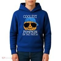 Coolest Pumpkin In The Patch Halloween Kids Hoodie thumb 4