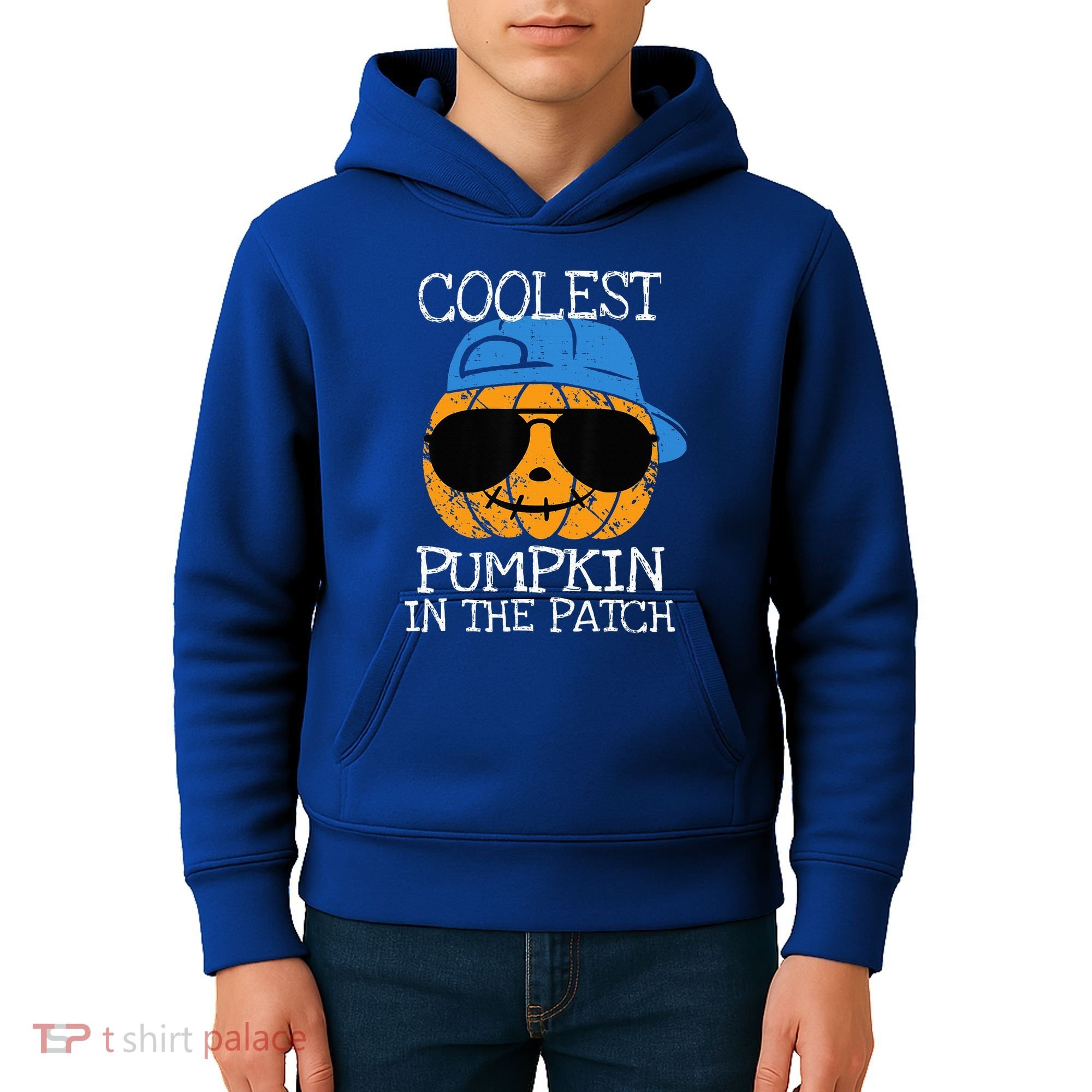 Coolest Pumpkin In The Patch Halloween Kids Hoodie