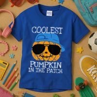 Coolest Pumpkin In The Patch Halloween Kids T-Shirt thumb 3