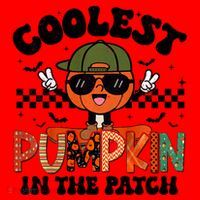 Coolest Pumpkin In The Patch Halloween Santa Hat thumb 1