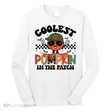 Coolest Pumpkin In The Patch Halloween Long Sleeve Shirt