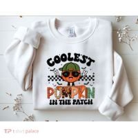 Coolest Pumpkin In The Patch Halloween Sweatshirt thumb 2