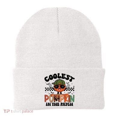 Coolest Pumpkin In The Patch Halloween Beanie
