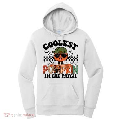 Coolest Pumpkin In The Patch Halloween Women's Hoodie