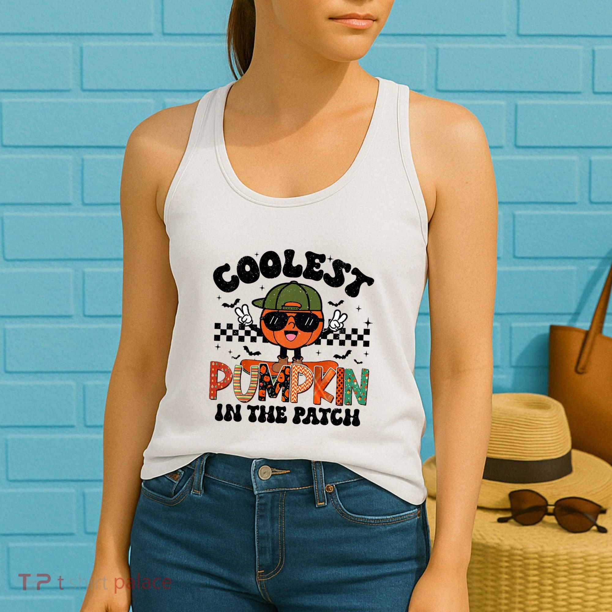 Coolest Pumpkin In The Patch Halloween Women's Tank Top