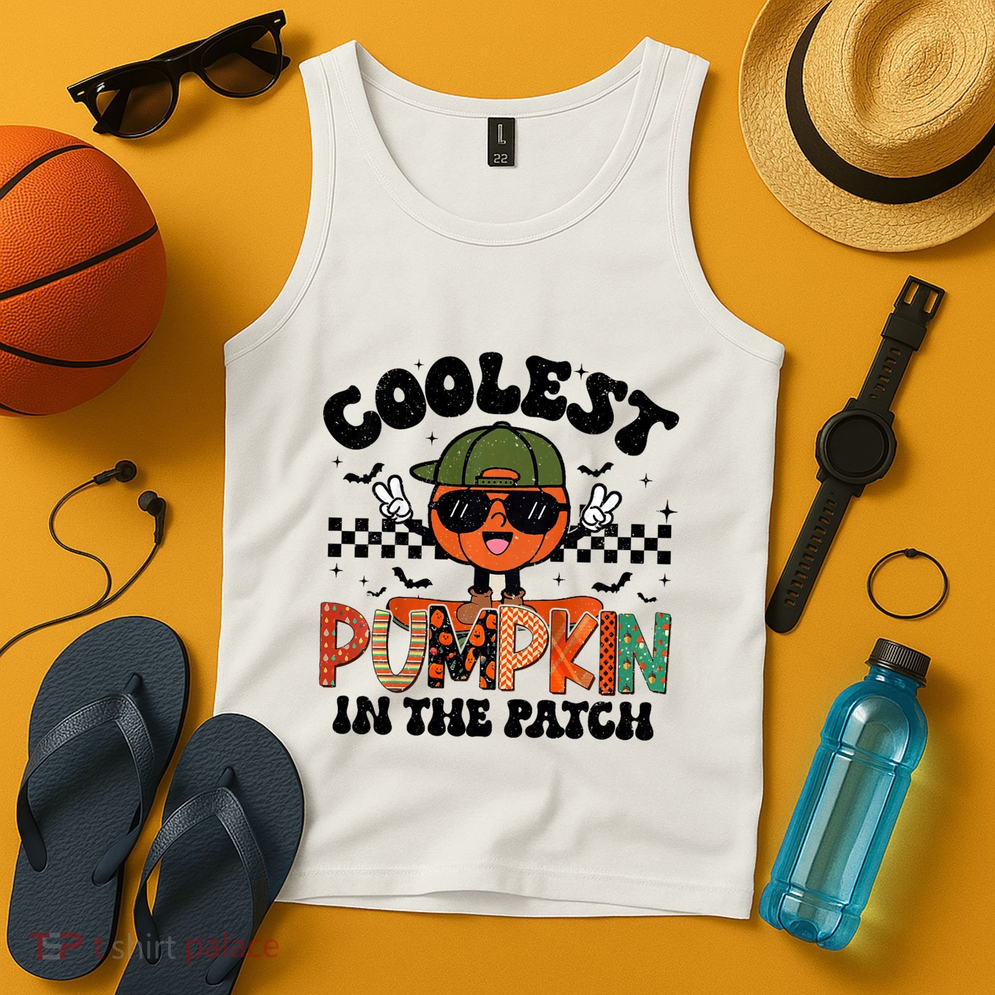 Coolest Pumpkin In The Patch Halloween Tank Top