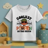 Coolest Pumpkin In The Patch Halloween Toddler T-Shirt thumb 3
