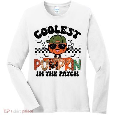 Coolest Pumpkin In The Patch Halloween Women's Long Sleeve Shirt