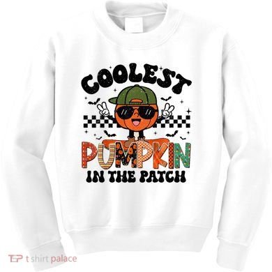 Coolest Pumpkin In The Patch Halloween Kids Sweatshirt