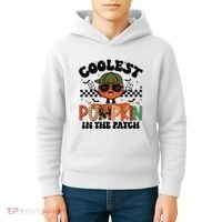 Coolest Pumpkin In The Patch Halloween Kids Hoodie thumb 4