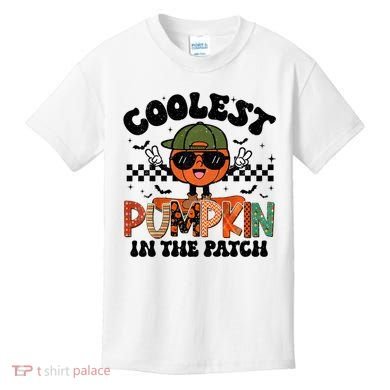 Coolest Pumpkin In The Patch Halloween Kids T-Shirt