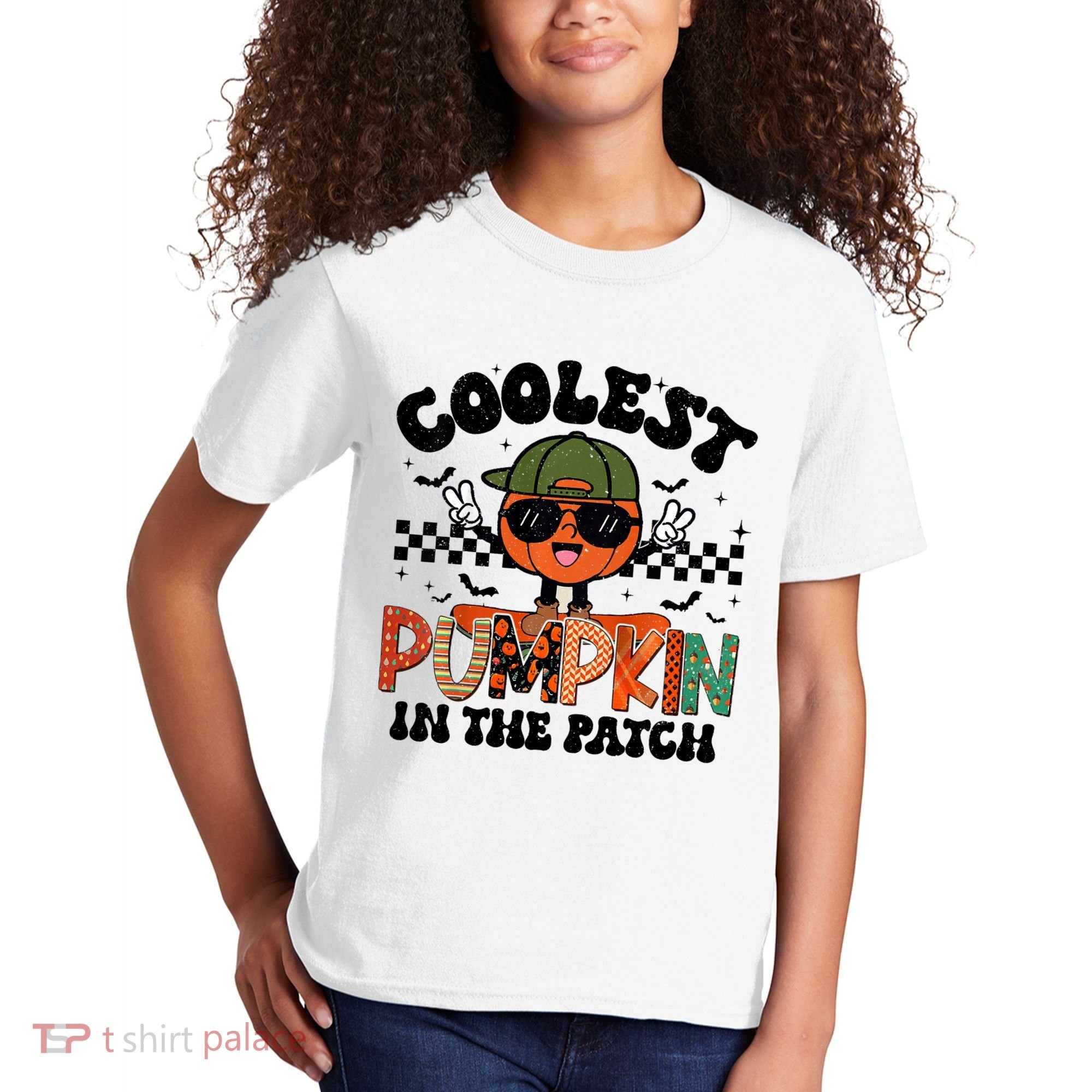 Coolest Pumpkin In The Patch Halloween Kids T-Shirt