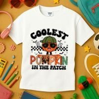 Coolest Pumpkin In The Patch Halloween Kids T-Shirt thumb 3