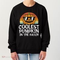 Coolest Pumpkin In The Patch Halloween Women's Sweatshirt thumb 0