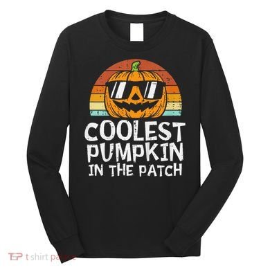 Coolest Pumpkin In The Patch Halloween Long Sleeve Shirt