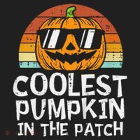 Coolest Pumpkin In The Patch Halloween Beanie thumb 2