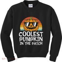 Coolest Pumpkin In The Patch Halloween Kids Sweatshirt thumb 0
