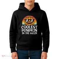 Coolest Pumpkin In The Patch Halloween Kids Hoodie thumb 4