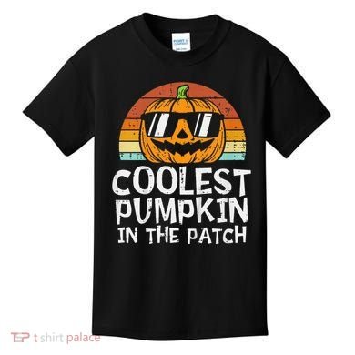 Coolest Pumpkin In The Patch Halloween Kids T-Shirt
