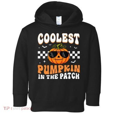 Coolest Pumpkin In The Patch Halloween Toddler Hoodie