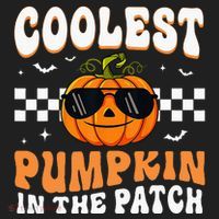 Coolest Pumpkin In The Patch Halloween Golf Towel thumb 3
