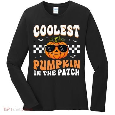 Coolest Pumpkin In The Patch Halloween Women's Long Sleeve Shirt