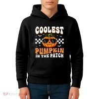 Coolest Pumpkin In The Patch Halloween Kids Hoodie thumb 4