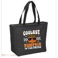 Coolest Pumpkin In The Patch Halloween Tote Bag thumb 2